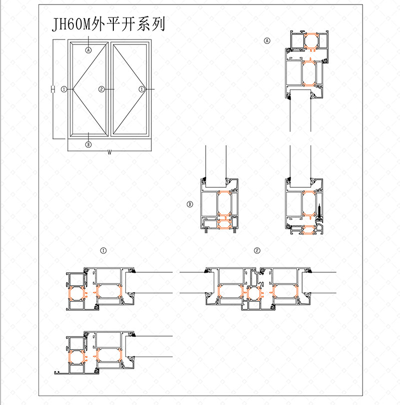 斷橋平開門系列